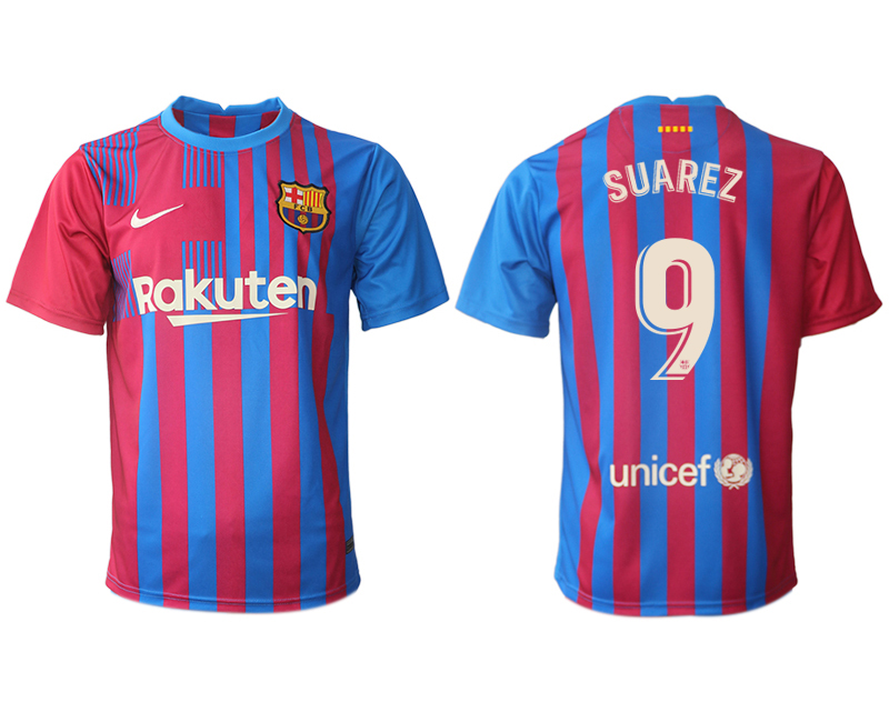 Men 2021-2022 Club Barcelona home aaa version red #9 Nike Soccer Jerseys1